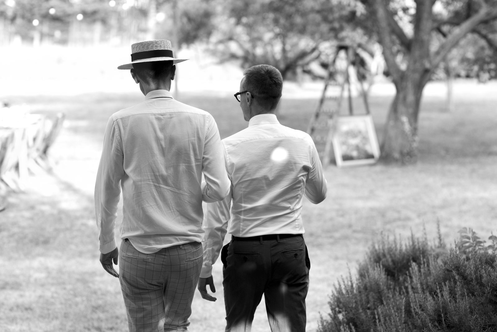 Décoration olivier mariage David et Michael