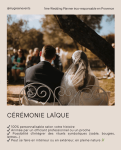 Cérémonie laïque VS cérémonie religieuse