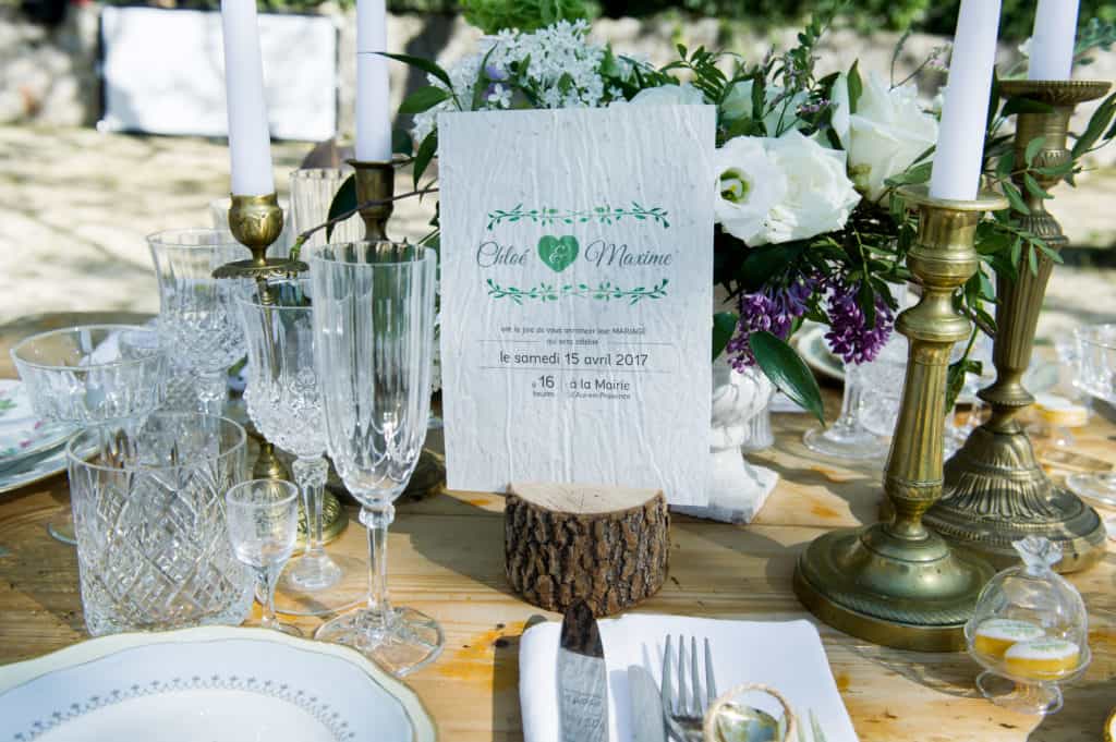 Faire-parts éco-responsables pour mariage green